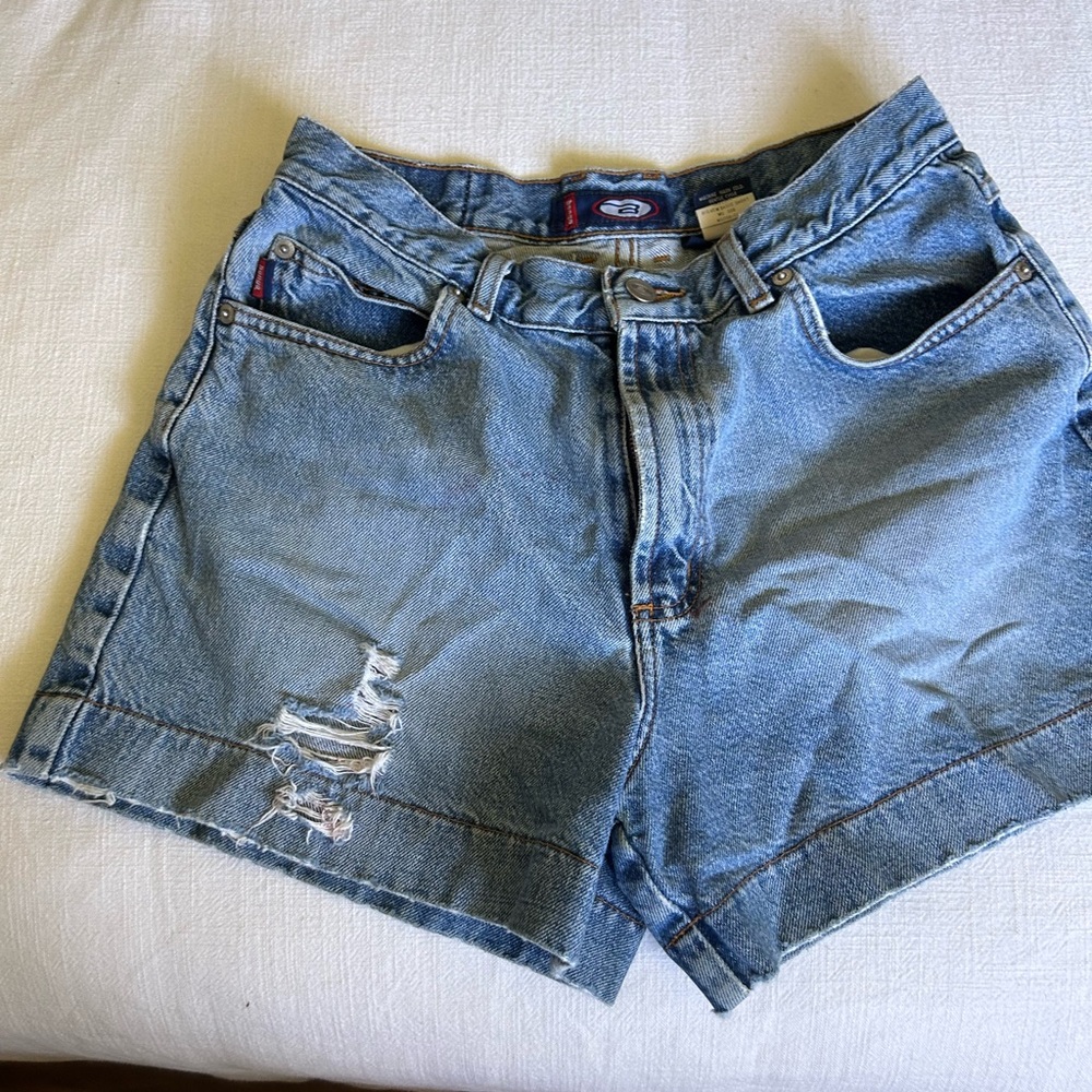 BONGO Blue Jean Shorts Distressed Cut-Off Style
